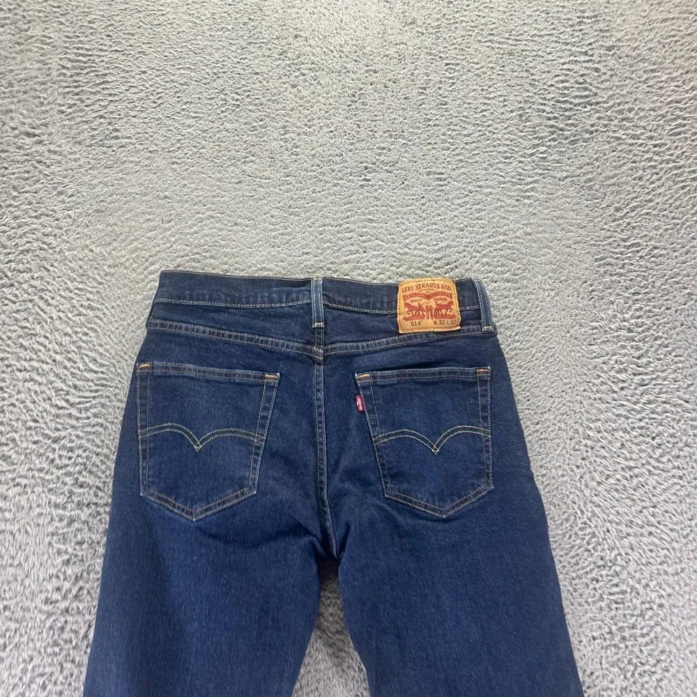 Levi's 514 Jean Men 32x32 Blue Cotton Denim Straight Streetwear Workwear Stretch